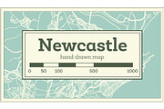 Newcastle Australia City Map