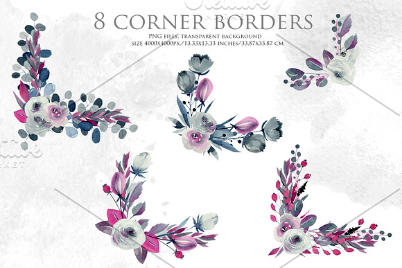 Georgia. Indigo flowers. in Illustrations - product preview 9