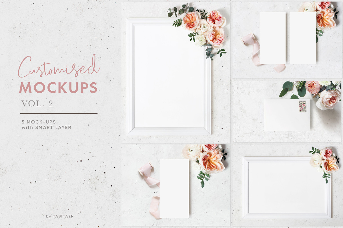 Customised wedding mockups 2 in Print Mockups - product preview 8