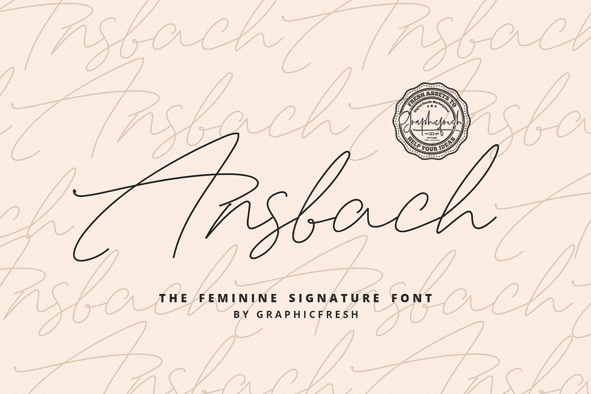 Ansbach | The Feminine Signature in Script Fonts - product preview 8