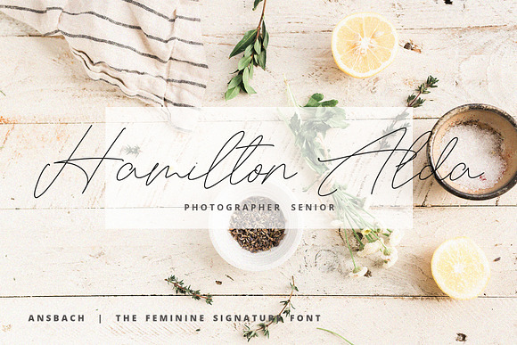 Ansbach | The Feminine Signature in Script Fonts - product preview 3