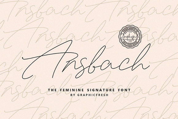 Ansbach | The Feminine Signature in Script Fonts - product preview 7