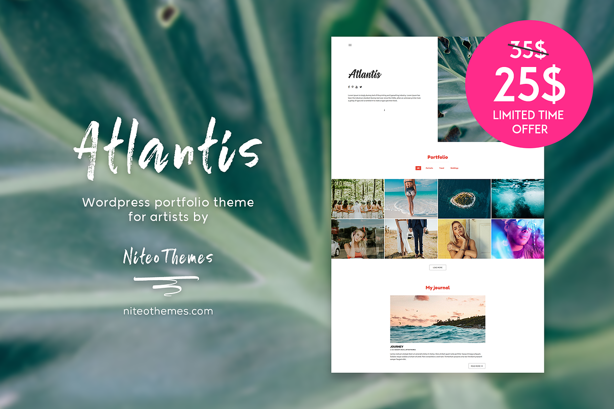 Atlantis - Wordpress Portfolio Theme in WordPress Portfolio Themes - product preview 8