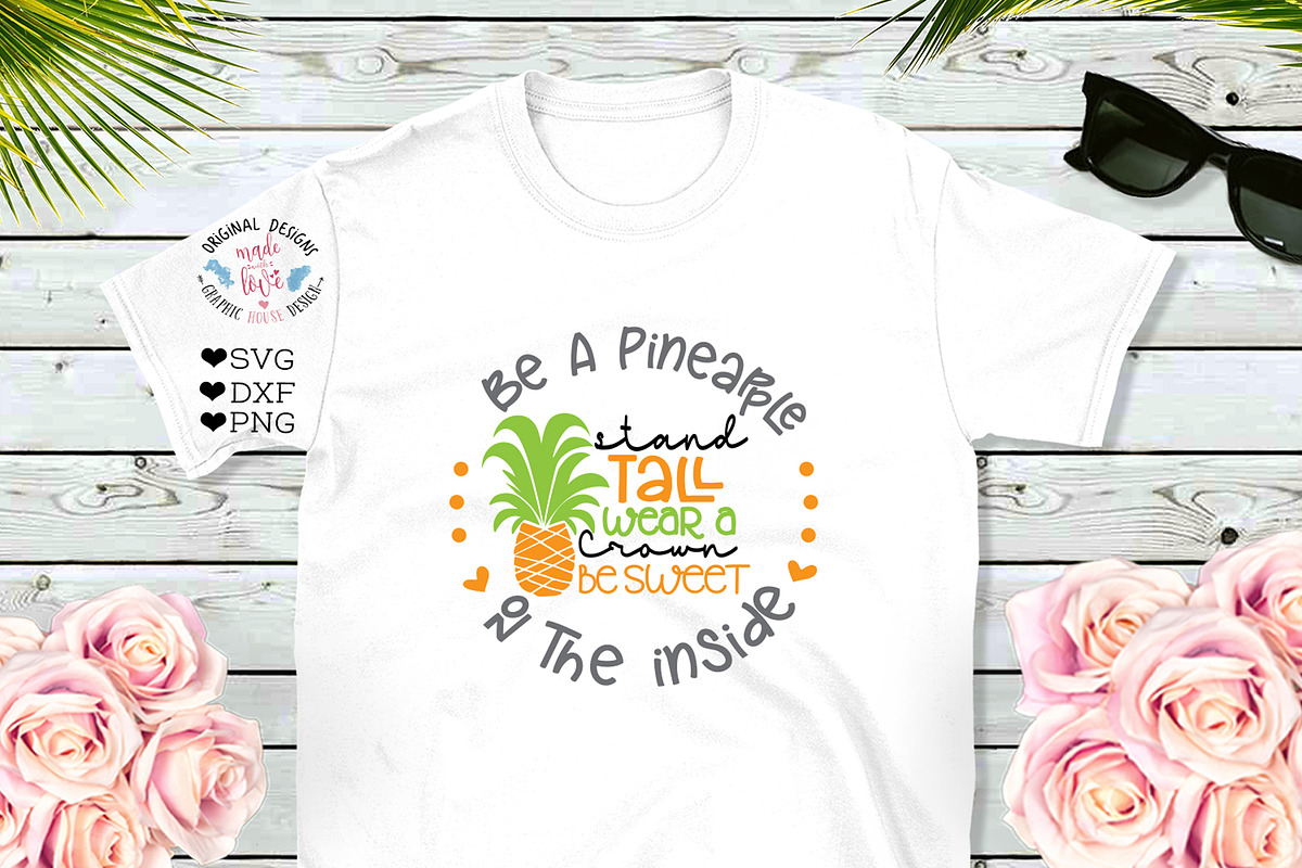 Be a pineapple Girls Summer Design in Illustrations - product preview 8