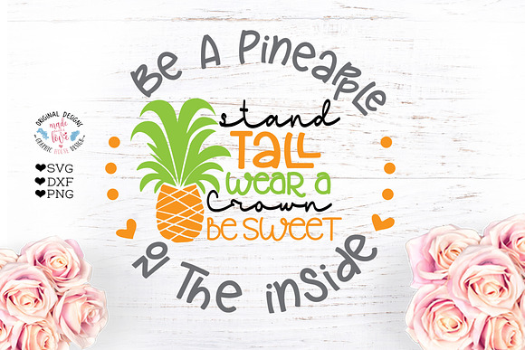 Be a pineapple Girls Summer Design in Illustrations - product preview 1