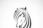Vector of horse head design. Animal.