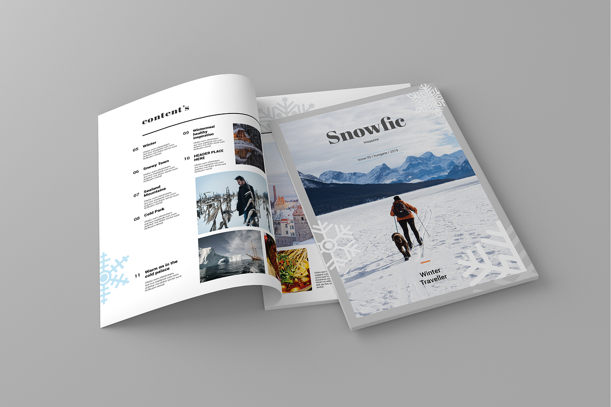 Snowfic - Magazine Template in Magazine Templates - product preview 8