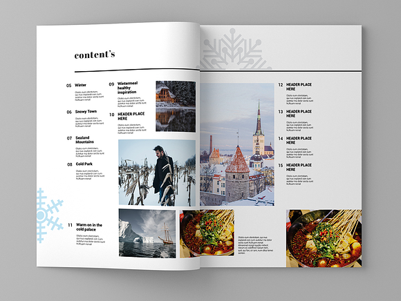 Snowfic - Magazine Template in Magazine Templates - product preview 2