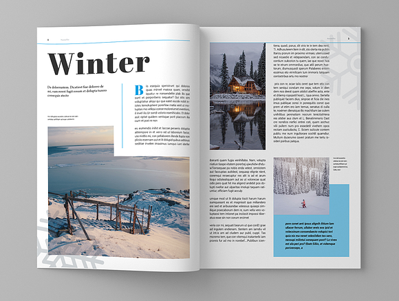 Snowfic - Magazine Template in Magazine Templates - product preview 3