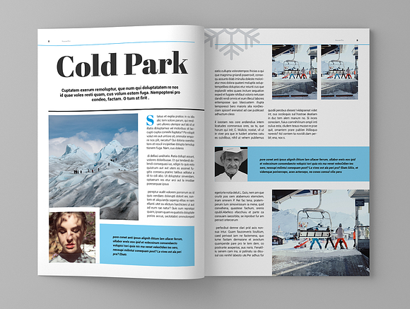 Snowfic - Magazine Template in Magazine Templates - product preview 5