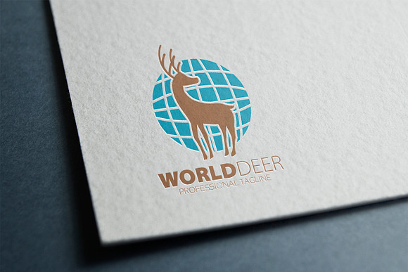 World Deer Logo in Logo Templates - product preview 1