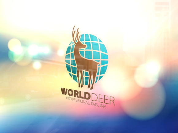 World Deer Logo in Logo Templates - product preview 2