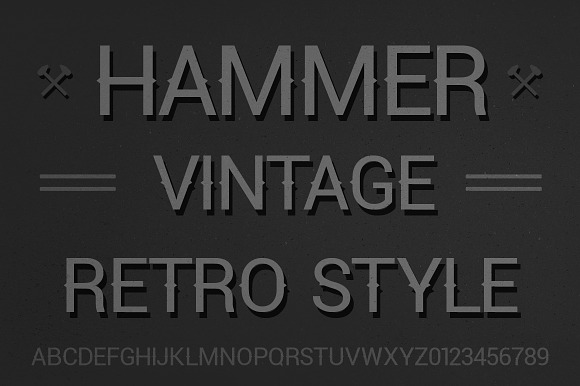 Hammer Font - Vintage Display Font in Display Fonts - product preview 2