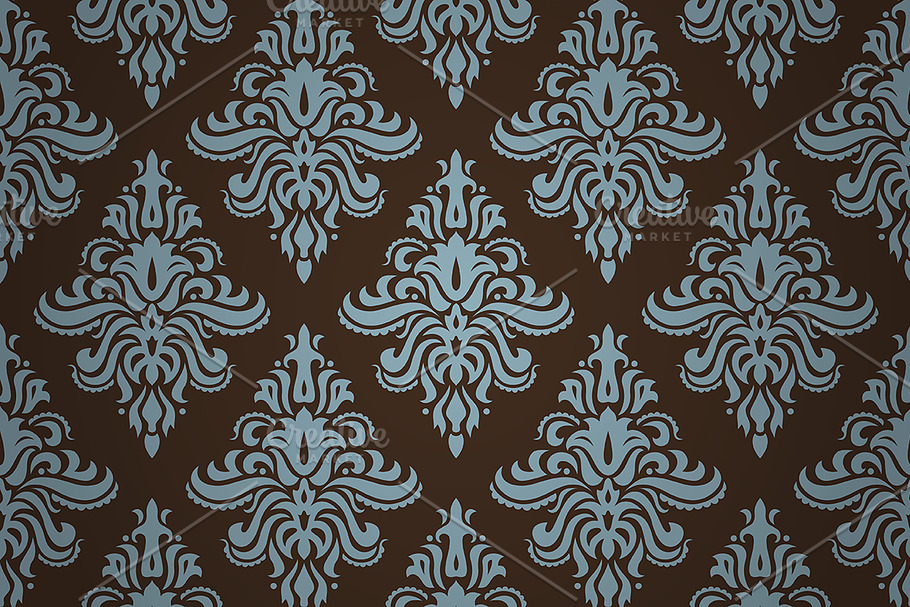 2 classic vector blue-grey pattern in Patterns - product preview 8