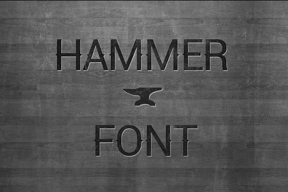 Hammer Font - Vintage Display Font in Display Fonts - product preview 3
