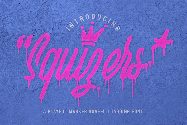 Squizers Graffiti Tagging Font