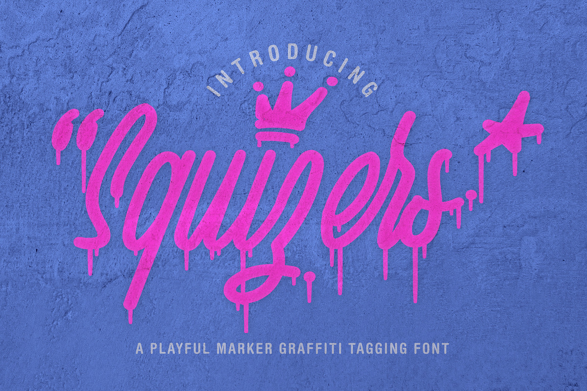 Squizers Graffiti Tagging Font in Graffiti Fonts - product preview 8