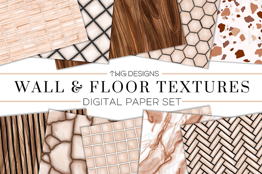 Wall & Floor Texture Paper Set