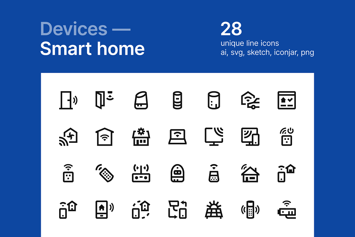 Smart home devices in House Icons - product preview 8