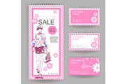 5 Fashion layout with business card