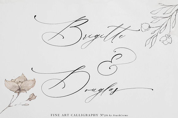 La Bohemia // Fine Art Calligraphy in Script Fonts - product preview 4