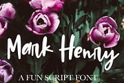 Mark Henry - A Hand Lettered Font
