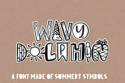 Wavy Dolphin - A Symbol Summer Font