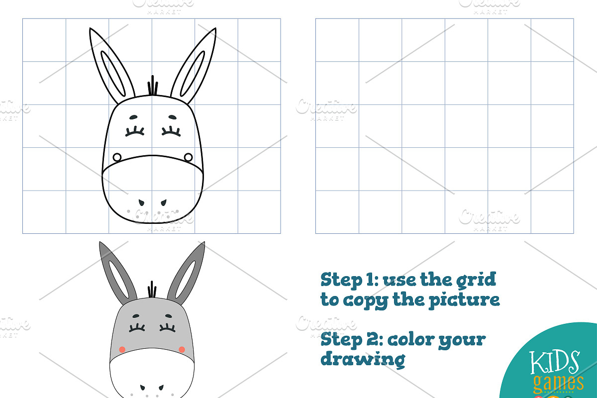 Copy and color picture vector game in Illustrations - product preview 8
