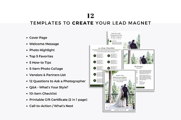 Lead Magnets for Photographers in Email Templates - product preview 1
