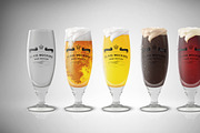 Glass Mockup - Beer Glass Mockup 6