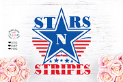 Star n Stripes 4th of July Cut File