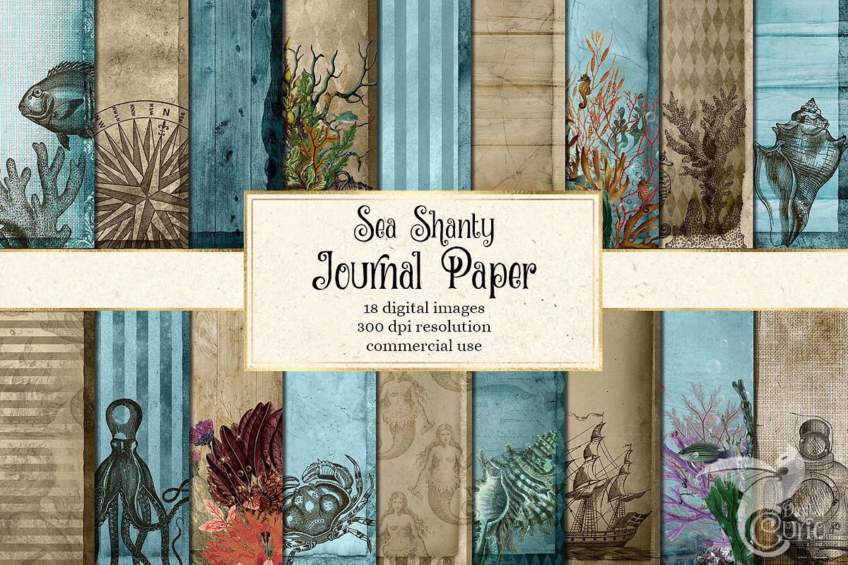 Sea Shanty Journal Paper in Textures - product preview 8