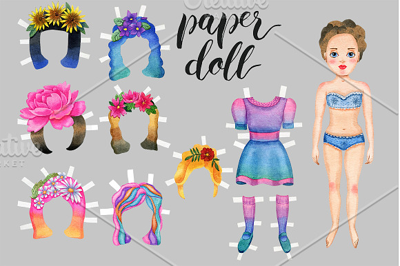 Paper doll in Illustrations - product preview 1