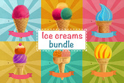 Vintage ice creams bundle