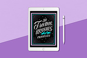30 Frame Brushes for Procreate App