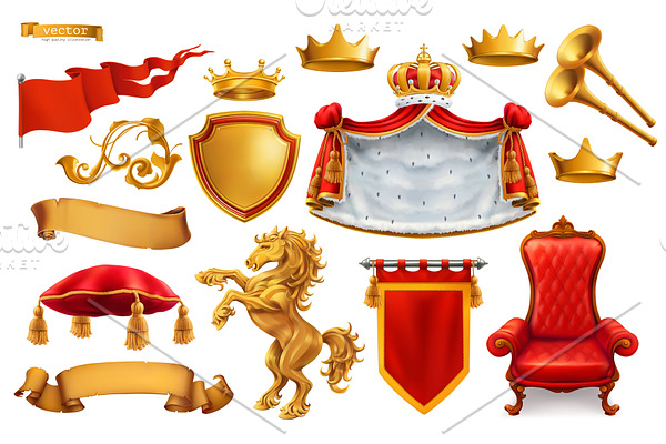 Royal symbols, king and kingdom