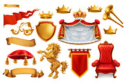 Royal symbols, king and kingdom