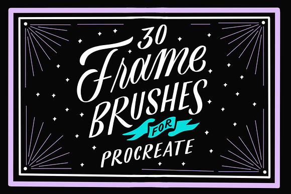 30 Frame Brushes for Procreate App in Add-Ons - product preview 5