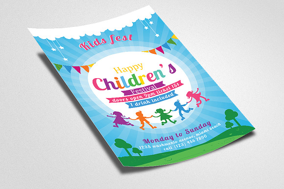 Children Day Festival Flyer Template in Flyer Templates - product preview 1