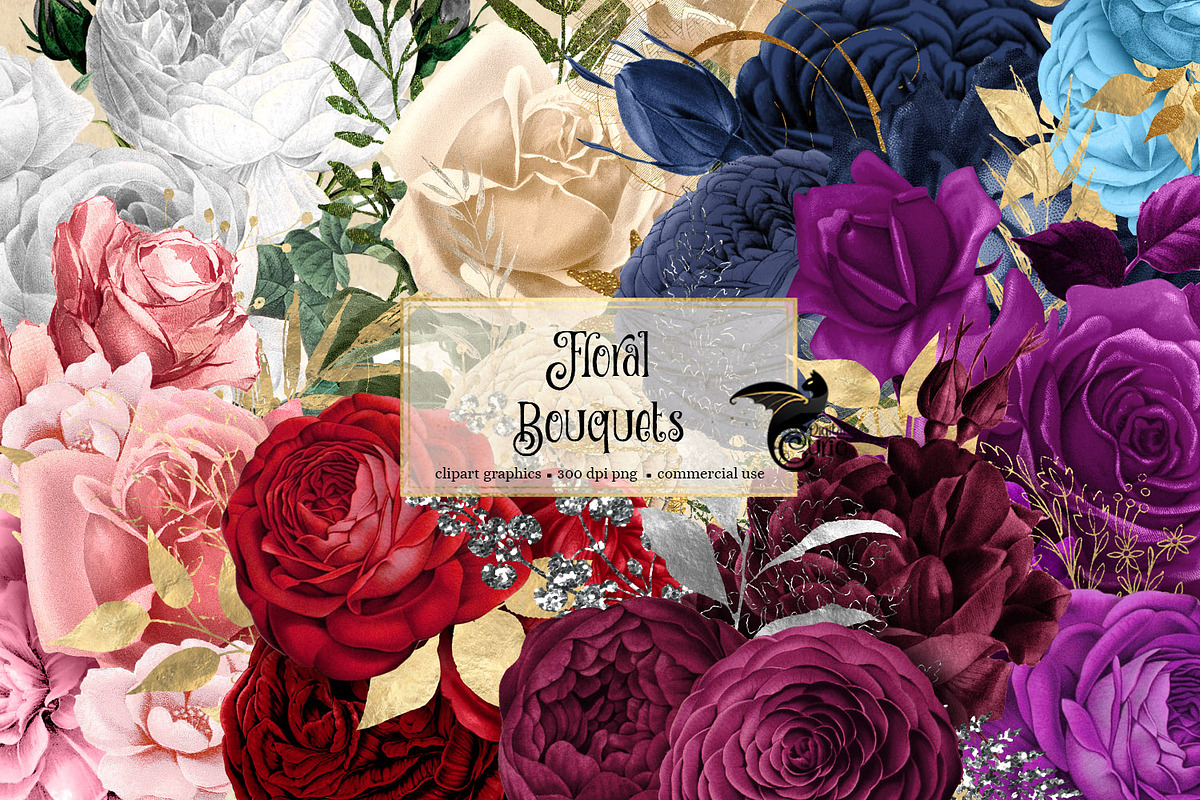 Floral Bouquet Illustration Bundle in Illustrations - product preview 8
