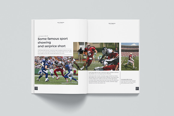 Sport magazine template in Magazine Templates - product preview 2