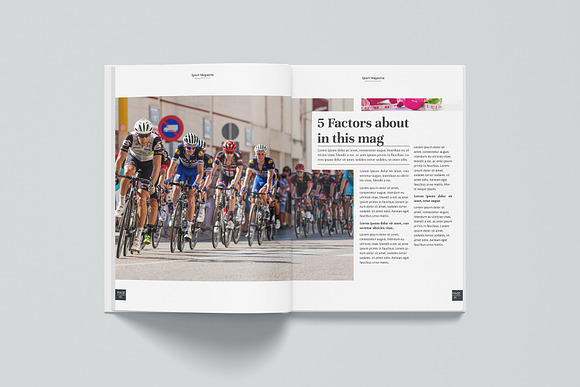 Sport magazine template in Magazine Templates - product preview 4