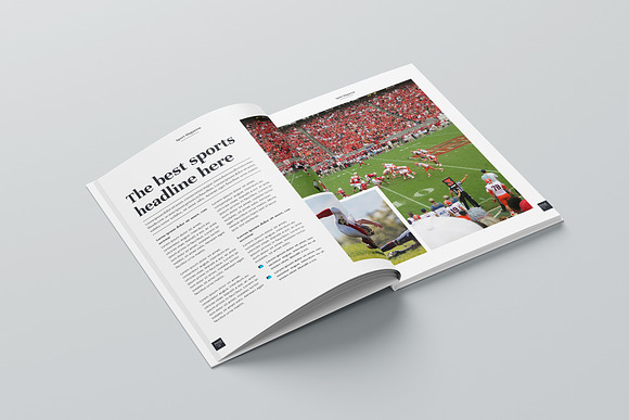 Sport magazine template in Magazine Templates - product preview 5