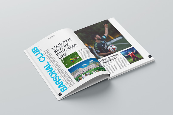 Sport magazine template in Magazine Templates - product preview 7