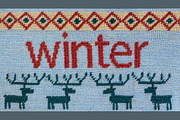 Needlepoint Winter Background