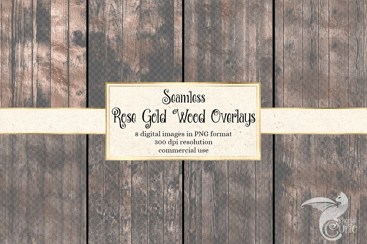 Rose Gold Wood Overlays in Textures - product preview 8