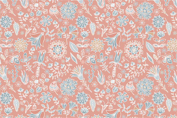 7 Floral Seamless Patterns in Patterns - product preview 1