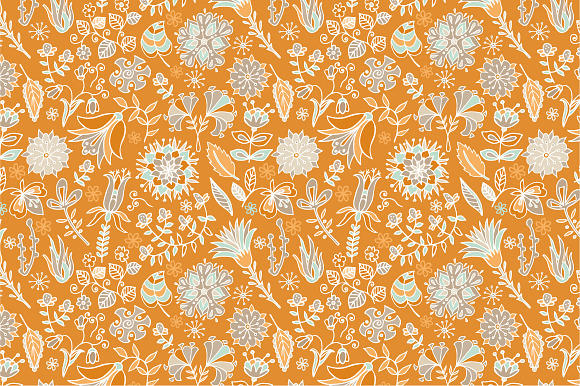 7 Floral Seamless Patterns in Patterns - product preview 3
