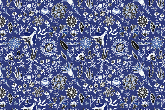 7 Floral Seamless Patterns in Patterns - product preview 5