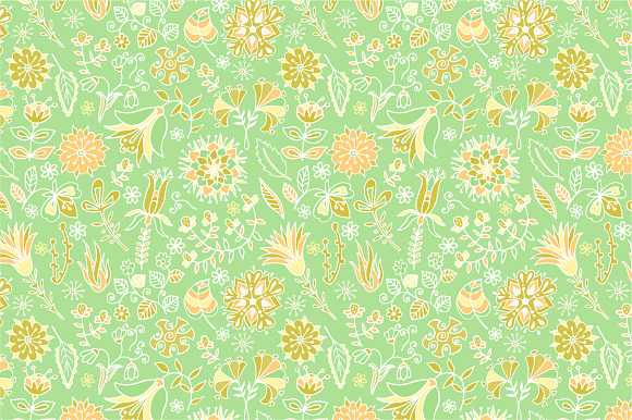 7 Floral Seamless Patterns in Patterns - product preview 6